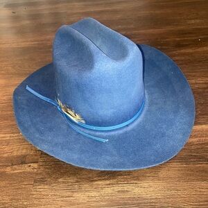 Eddy Bros women’s Blue Cowboy western fur blend Hat